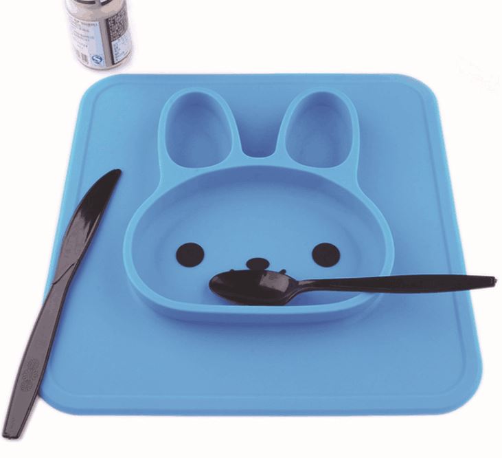 Rabbit Silicone Plate Placemat Baby Tableware Rabbit Silicone Plate Placemat Baby Tableware