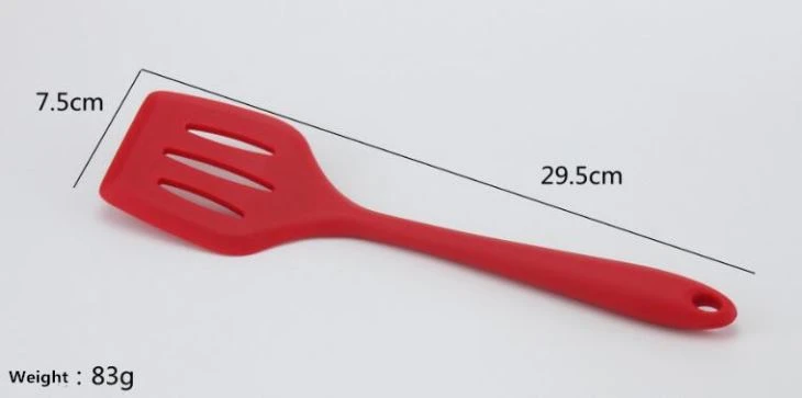 Red Silicone Spoon Nonstick Cookware Set Kitchen Tools