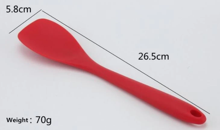 Red Silicone Spoon Nonstick Cookware Set Kitchen Tools