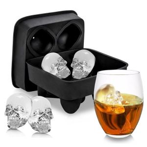 3d Craniu Cap silicon Ice Cube Mold Tava Home Bar