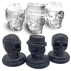 Silicon Ice Cube Mold 3D Skull Mold 3D Food-Grade Flexible