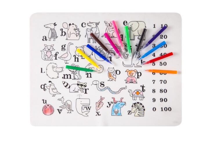 Popular Silicone Drawing Table Mat For Kids