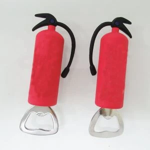 Stingător de incendiu 3D Shape Deschizător de sticle din PVC