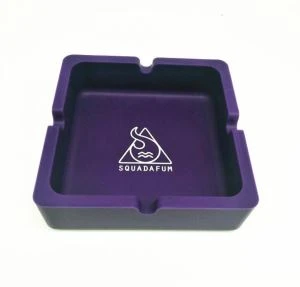 Scrumiera pătrată din silicon, mare, pentru exterior, scrumieră