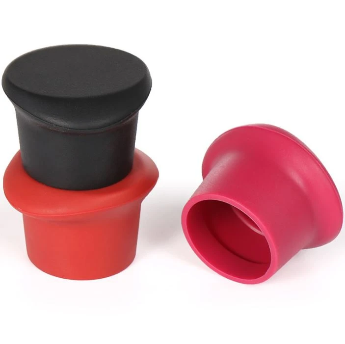 Capace de sticlă Dopuri de vin din silicon amuzante reutilizabile