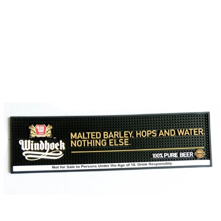 Brand LOGO Soft PVC Barmat Rubber Beer Mats For Drinking