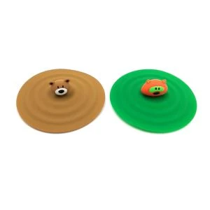 Capace colorate pentru pahare de băut din silicon
