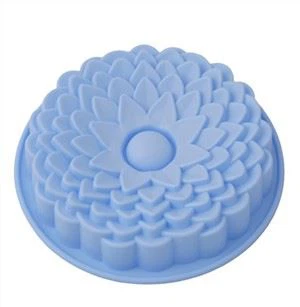 Nou design silicon formă de floarea-soarelui DIY mucegai tort de ciocolată