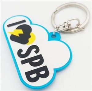 Personalizate 3D Silicon Keyring Cauciuc 2D Cheie Inele Titularii cheie